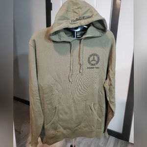 NEW Round Two Mercedes Benz Vin Devers Colab 2019 Lite Weight Olive Hoodie SZ LG